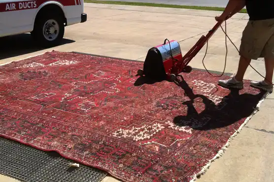 Rug Drying Process