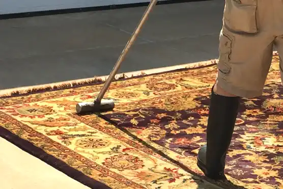 Rug Dusting Process