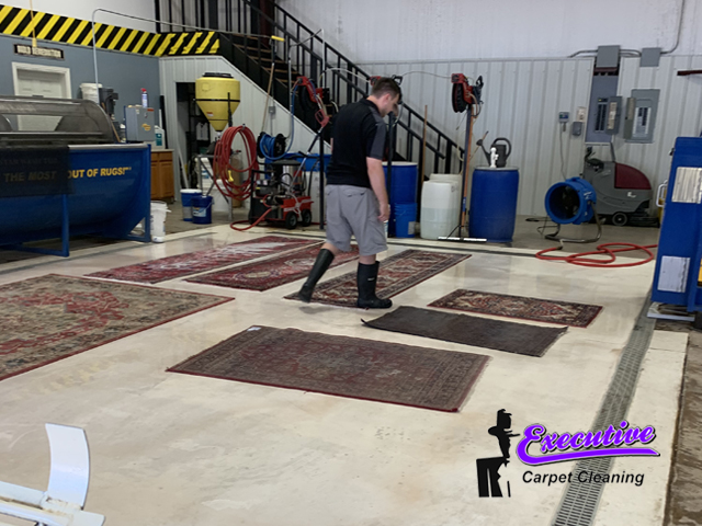 Dry carpet cleaning